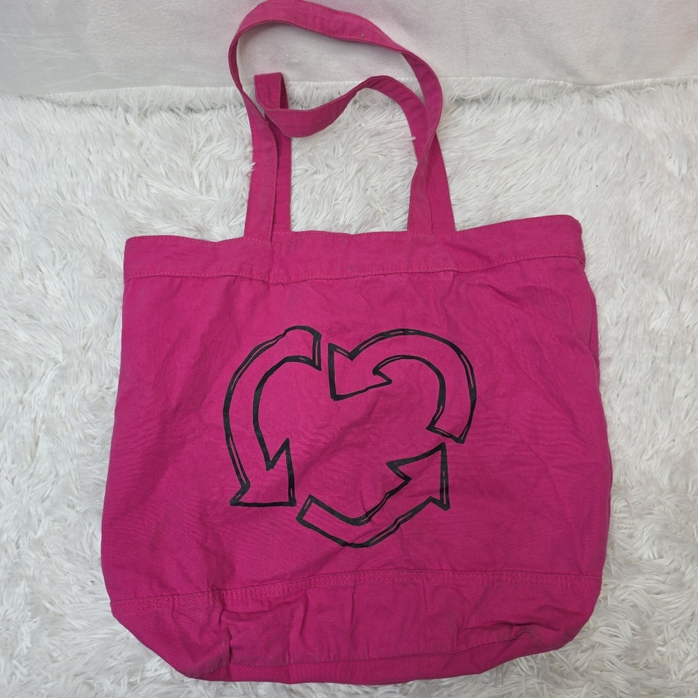 Y2k old navy recycle pink tote bag